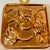 Metal 1950s Vintage Arts & Crafts Farmhouse Boho Chic Tulip Copper Mold With Brass Hardware For Sale - Image 7 of 12