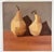 Abstract Pears Still Life Oil Painting on Artist 12" X 12" Board. Unsigned. An Artist's Modern study of pears in earth...