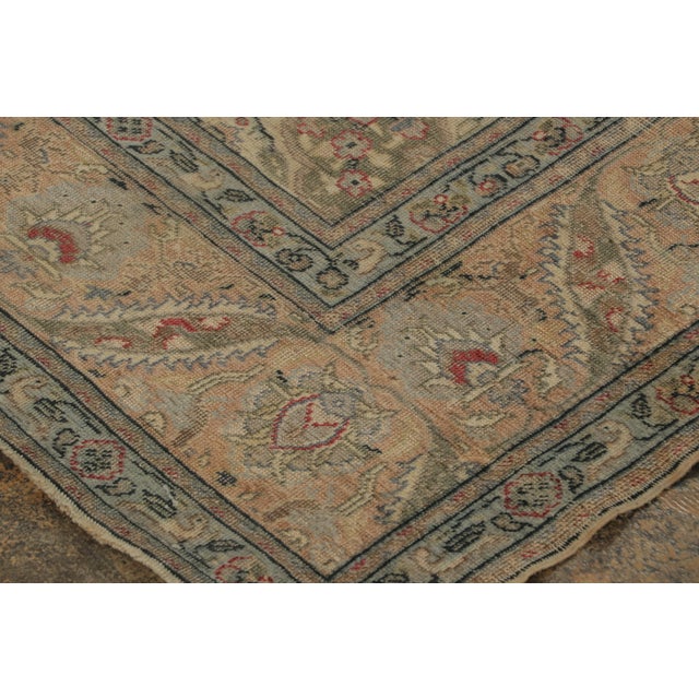 1920s Antique Turkish Medallion Rug With Ornate Intricate Vinery - Rug & Kilim For Sale - Image 5 of 7