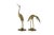 Mid-Century Modern Leonard Brass Crane Figurines (12"). Iconic examples of Mid-Century Modern and Hollywood Regency...