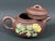 Late 20th Century Chinese Art Yixing Clay Teapot With Enamel Flower Design For Sale In New York - Image 6 of 10