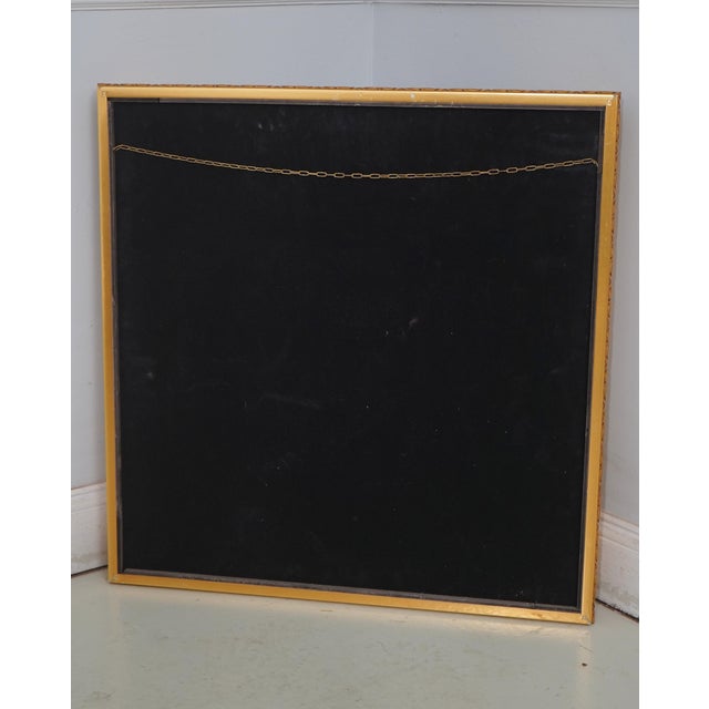 French Gold Gilt Etched Glass Wall Cabinet For Sale - Image 10 of 11