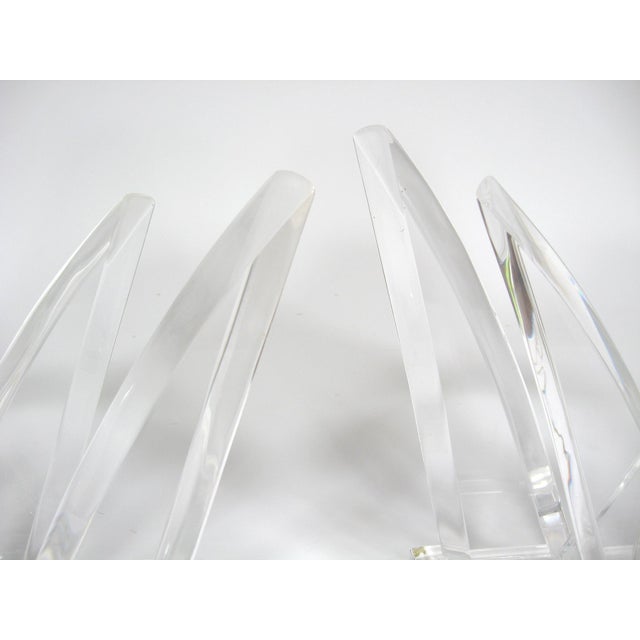 1970s Pair of Lucite Table Lamps by Van Teal For Sale - Image 5 of 9