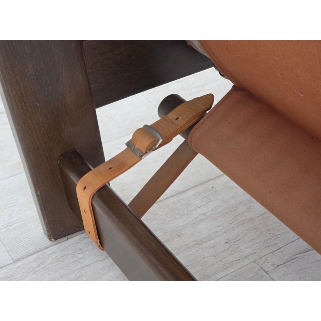 Vintage Scandinavian Lounge Chair in Furniture Leather, 1970s For Sale - Image 14 of 18