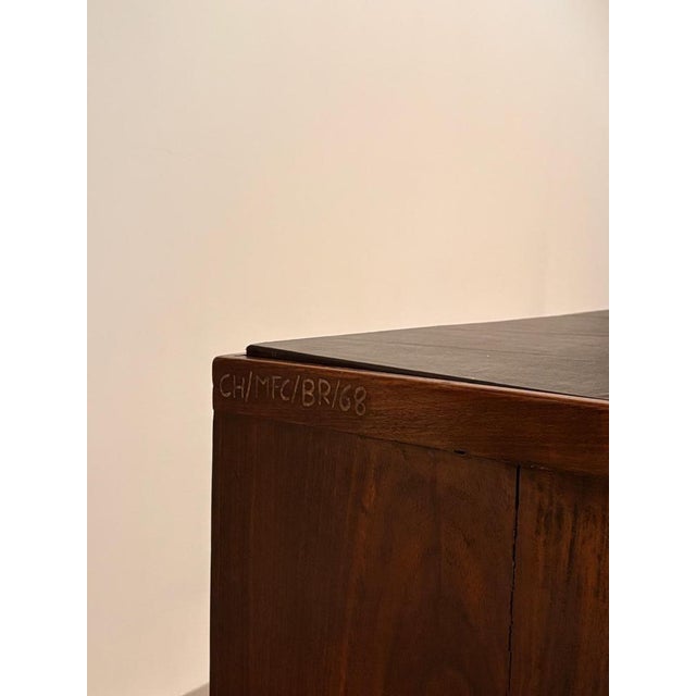 Vintage PJ-BU-02-A Pigeonhole Desk by Pierre Jeanneret, 1950s For Sale - Image 12 of 16