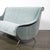 Mid-Century Lady Sofa in Powder Blue Velvet Mohair & Brass Legs by Marco Zanuso For Sale In New York - Image 6 of 16