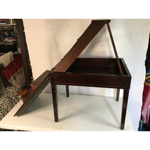 English 1930s Antique Bench Seat With Hidden Step Ladder | English Traditional Storage Bench For Sale - Image 3 of 12