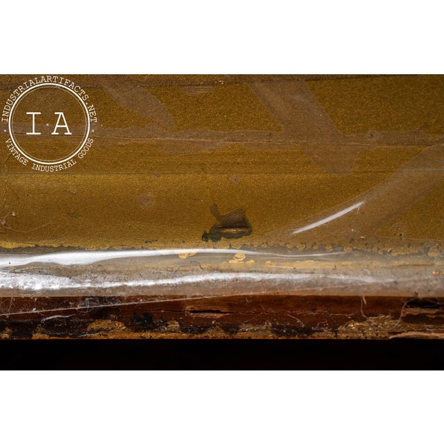 Antique Reverse-Painted "Tallimit" Brass-Tone "Optometrists" Sign For Sale In Chicago - Image 6 of 9