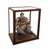 Antique Japanese Samurai Doll in Wood and Glass, Late 18th Century For Sale - Image 4 of 5