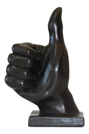 Chocolate Thumbs Up Hand Symbol Sculpture