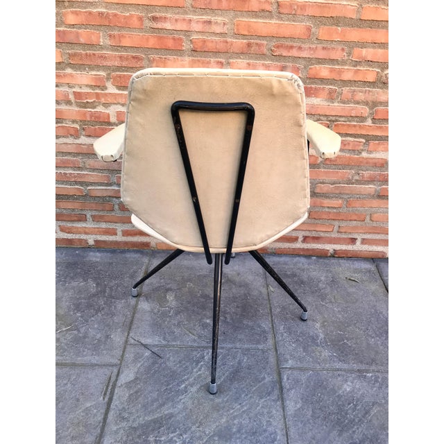 Mid 20th Century Italian Vintage Office or Desk Swivel Chair For Sale - Image 4 of 18