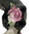 Ceramic Vintage Famille Rose 8” Laughing Lucky Girl Statue Figurine Offerings of Food For Sale - Image 7 of 7