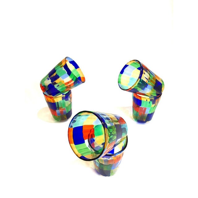 Murano Pezzati Cocktail Glasses in the Style of Venini, 2004, Set of 6 For Sale - Image 13 of 17