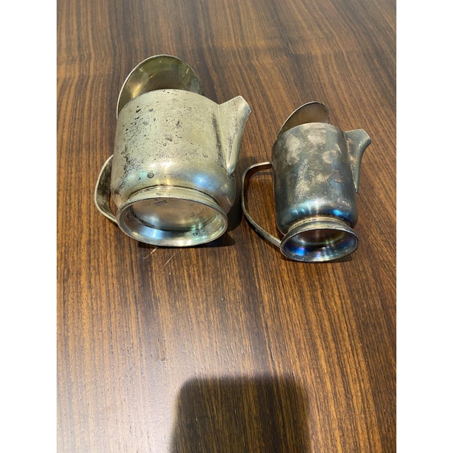 1960s Silver-Plated Metal Teapots by Gio Ponti for Broggi, 1964, Set of 2 For Sale - Image 5 of 7
