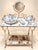 Napoleon III Dressing Table in Wrought Iron and Enamel Fleur-De-Lis Decoration For Sale - Image 6 of 6