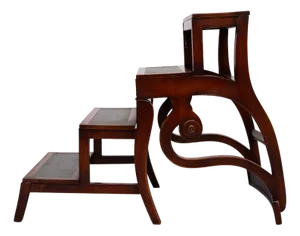 Regency Mahogany Library Chair, England, 1970s