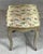 1970s Vintage Gray and Gold Painted Wood Stool For Sale - Image 5 of 11