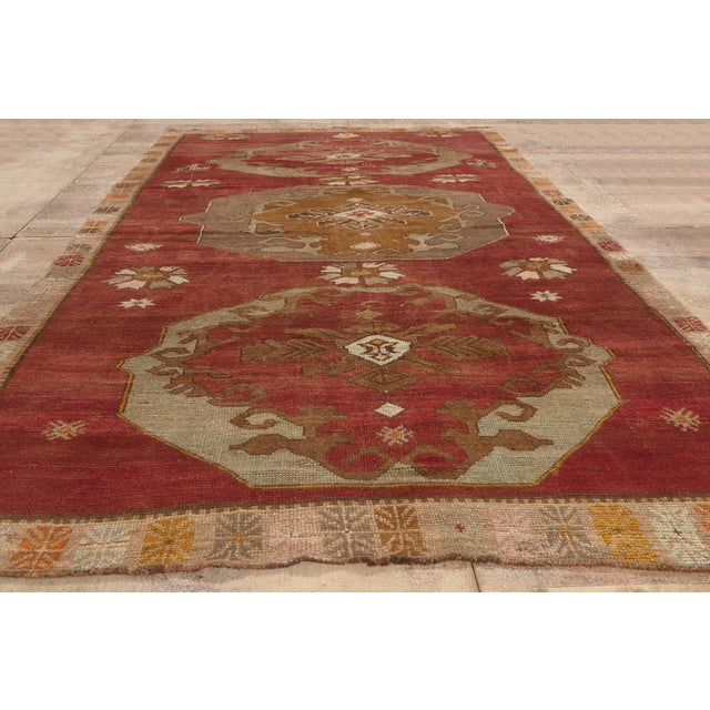 Vintage Turkish Oushak Rug, 06'00 X 10'07 For Sale - Image 9 of 10