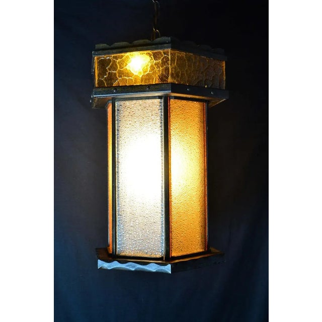 Mid-Century Modern Large Mediterranean Gothic Swag Lamp For Sale - Image 3 of 6