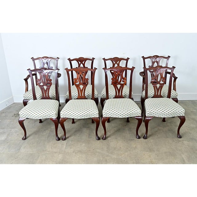 English 19th Century Chippendale Style Mahogany Dining Room Set For Sale In Baton Rouge - Image 6 of 18