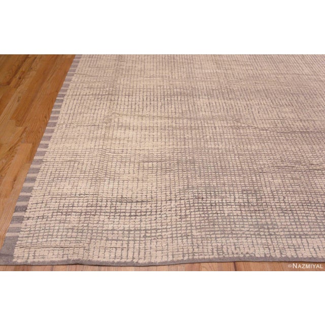 Nazmiyal Collection Large Modern Minimalist Area Rug For Sale - Image 4 of 8