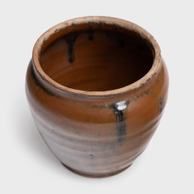 Rustic Chinese Drip Glazed Kitchen Pot, C. 1900 For Sale - Image 3 of 4
