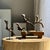 Wood Traditional Indonesian Decorative Wooden Bird on Base For Sale - Image 7 of 17