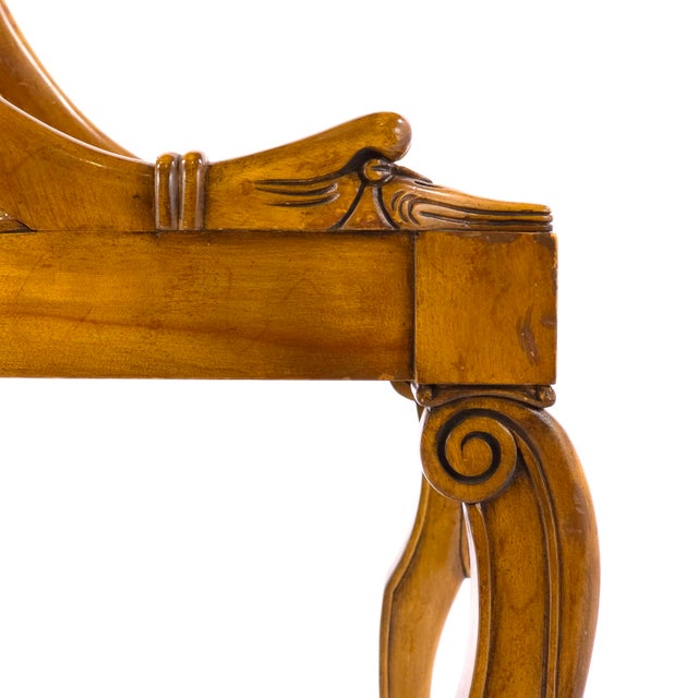 Antique 1920's French Art Deco Goosehead Accent/Dining Chairs - Set of 2 For Sale - Image 9 of 10