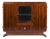 Art Deco Buffet with Marble Desk in Rosewood Veneer, France, 1930s For Sale