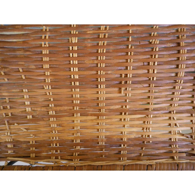 Magazine Racks in Wrought Iron, Wicker and Twisted Wire, France, 1960s-1970s, Set of 2 For Sale - Image 10 of 18