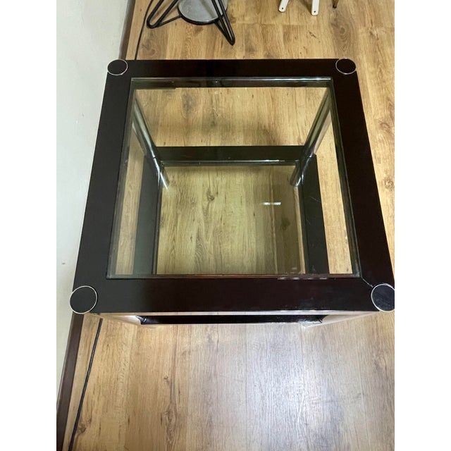 Modern Coffee Table with Glass Shelves, 1970s For Sale - Image 9 of 16