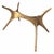 Mid-Century Modern Organico Dining Table With Bronze Base For Sale - Image 4 of 4