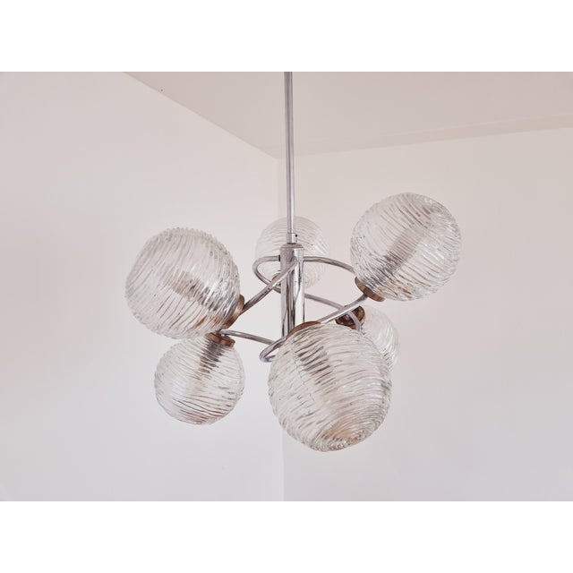 Large Mid-Century Galaxy Sputnik Chandelier, Germany, 1970s For Sale - Image 11 of 16