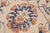 1990s Shabby Chic Kafkaz Peshawar Ivory/Blue Wool Rug - 9'1 X 10'8 For Sale In New York - Image 6 of 10