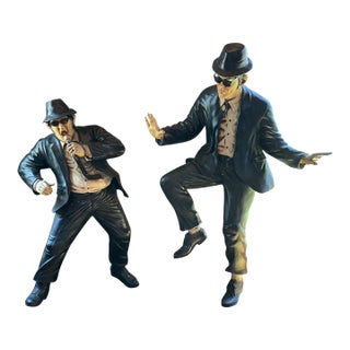 Life-Size, Jake and Elwood Blues Brothers Fiberglass Figures For Sale