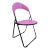 Postmodern Italian Designer Studio Gp Pink Folding Chair, 1980s For Sale