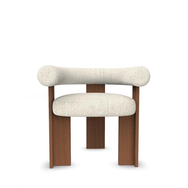 Wood Collector Modern Cassette Chair in Safire 0007 by Alter Ego For Sale - Image 7 of 7