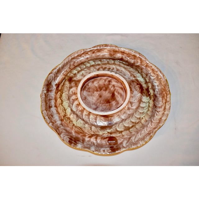 Green 19th C Majolica Bread Tray For Sale - Image 8 of 9