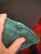2020s Hunter Green Velvet Blend Pillows With New Inserts For Sale - Image 5 of 7