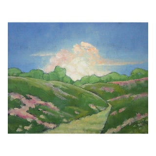 Ojai Hills Sunrise Lynne French California Landscape O/C 11x14 For Sale