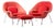 Eero Saarinen for Knoll Mid Century Medium Womb Chairs - Pair With Ottoman For Sale