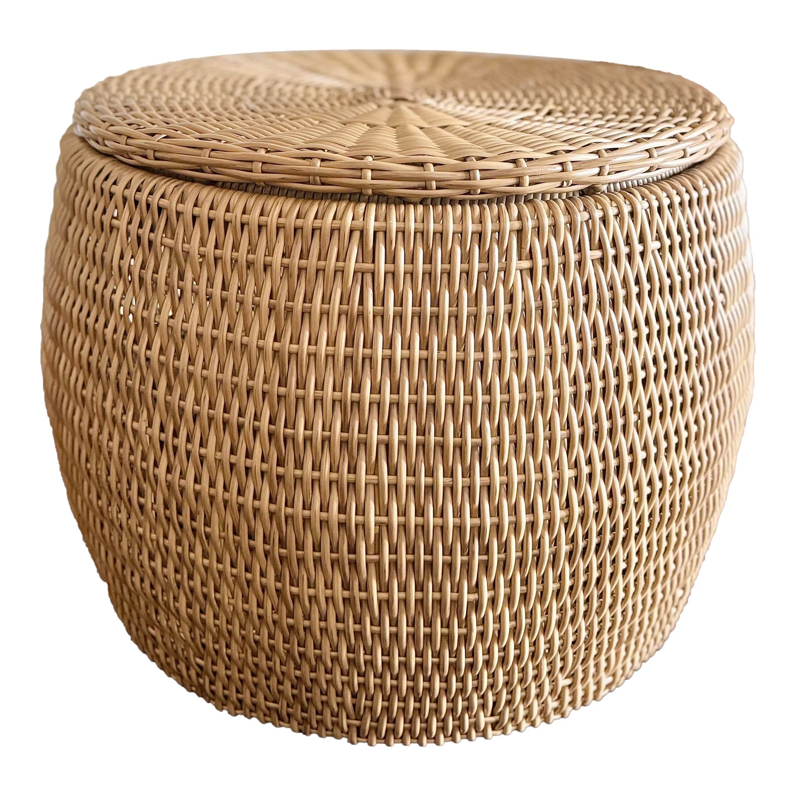 Modern Made Goods Romero Faux Rattan Indoor/Outdoor Table With Storage ...