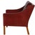 Model 2207 Lounge Chair in Indian Red Anilin Leather by Børge Mogensen, 1990s For Sale - Image 12 of 14