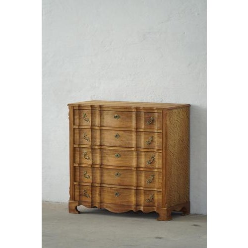 Brown Mid-Century Modern Danish Chest of Drawers in Oak from Henning Kjærnulf, 1960s For Sale - Image 8 of 18