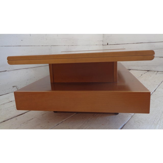 Opening Bar Table in Blond Walnut by Claudio Salocchi for Luigi Sormani, 1960s For Sale - Image 14 of 18