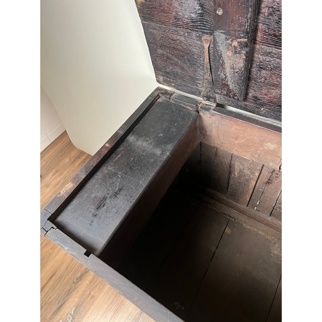 Antique 18th Century Charles II Style Mule Chest Maybe Irish or Scottish For Sale - Image 4 of 16