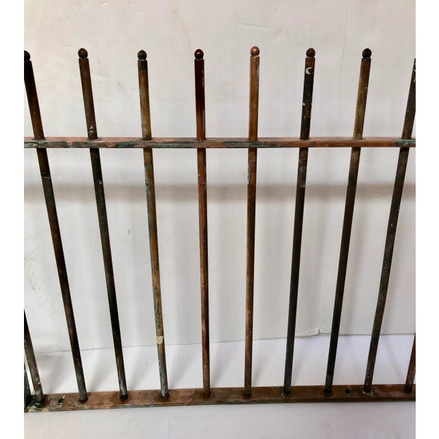 Vintage Solid Copper Bank Teller Rail For Sale - Image 4 of 7