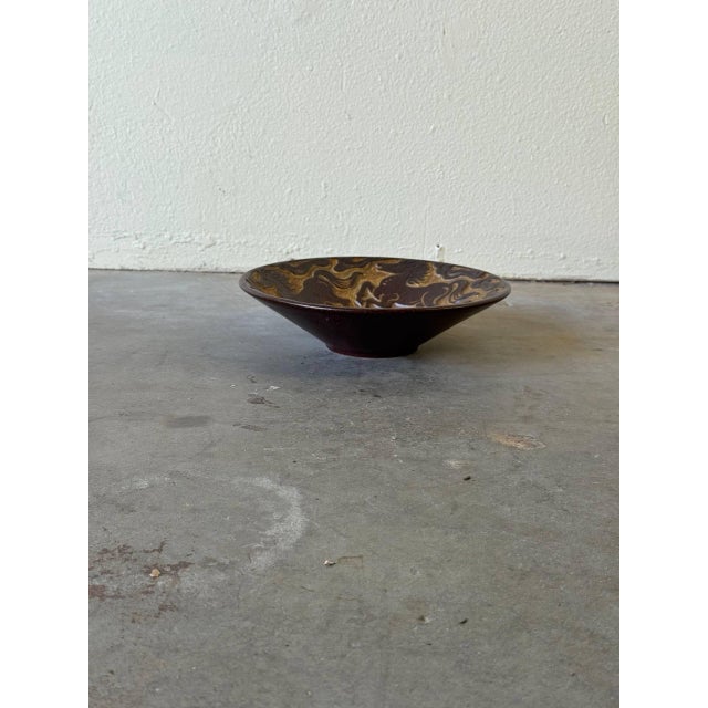 Beautiful 1950s ceramic bowl by Michael Andersen & Sons, Bornholm, Denmark. This mid-century piece features the studio’s...