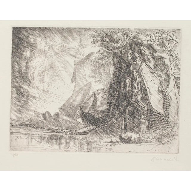 Redemption - Original Etching by Riccardo Tommasi Ferroni - 1970s 1970s For Sale