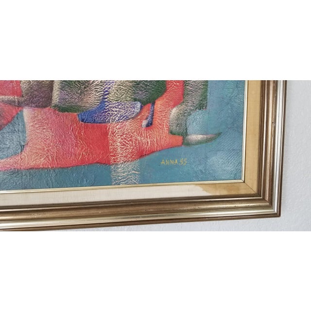 1990s 1990 Anna Goncharova Postmodern Style Abstract Painting For Sale - Image 5 of 13